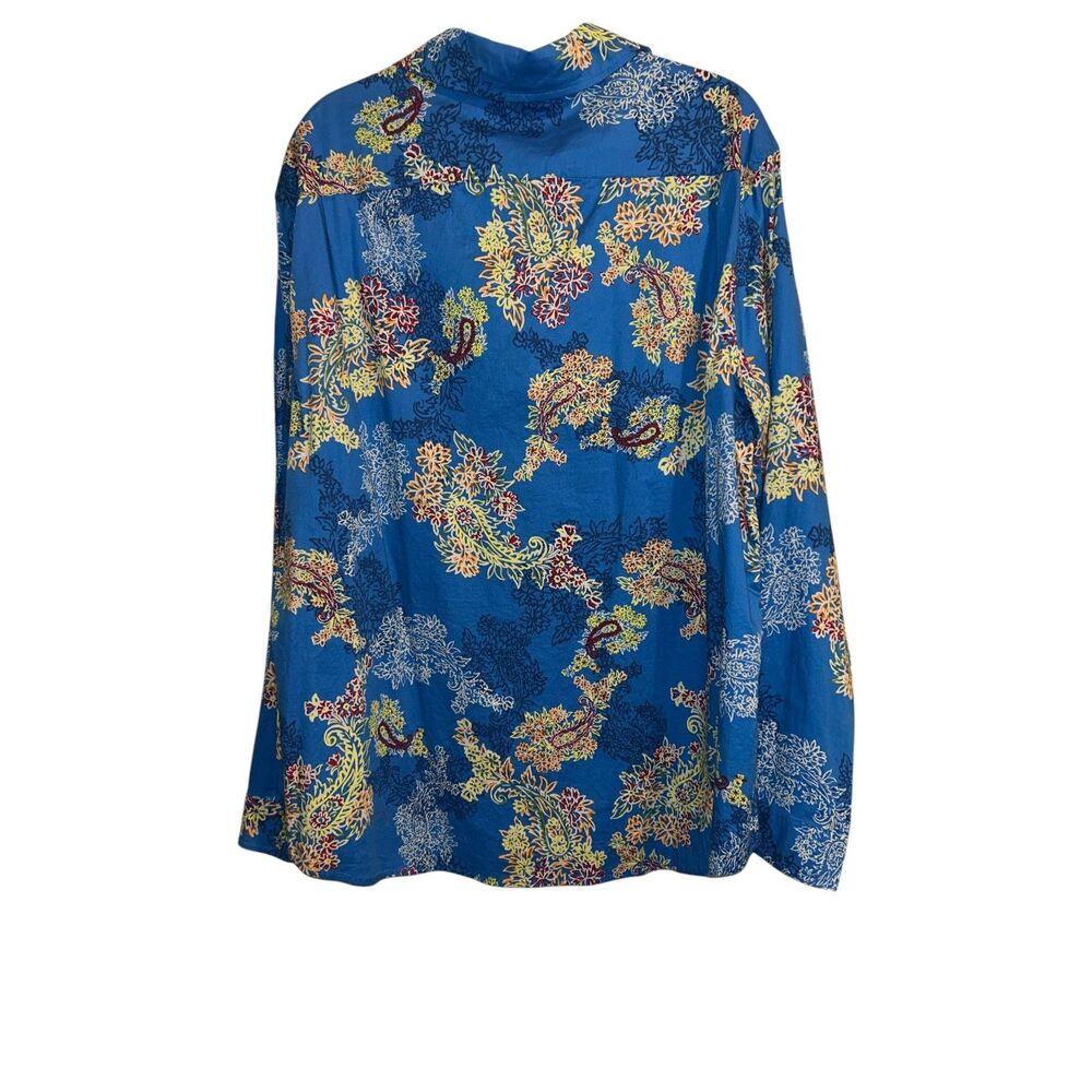 Men's Long Sleeve Printed Button-Down Shirt - Picture 3 of 3